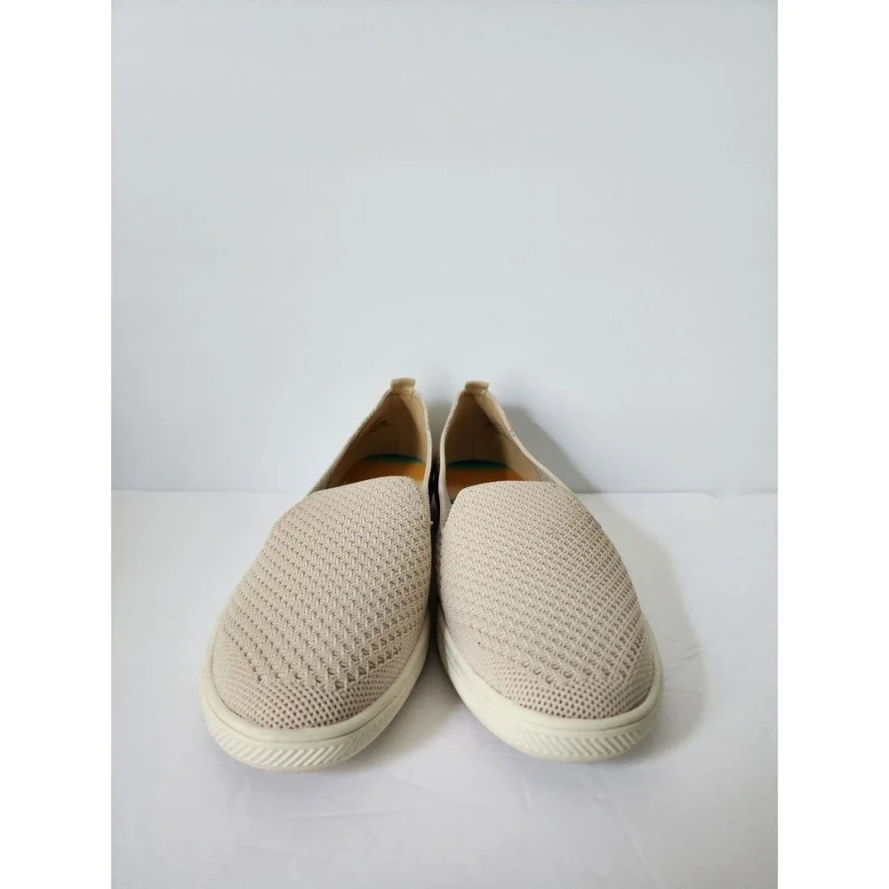 New Vince Camuto Washable Knit Slip-On Shoes Cabreli Bone Off White 7 M